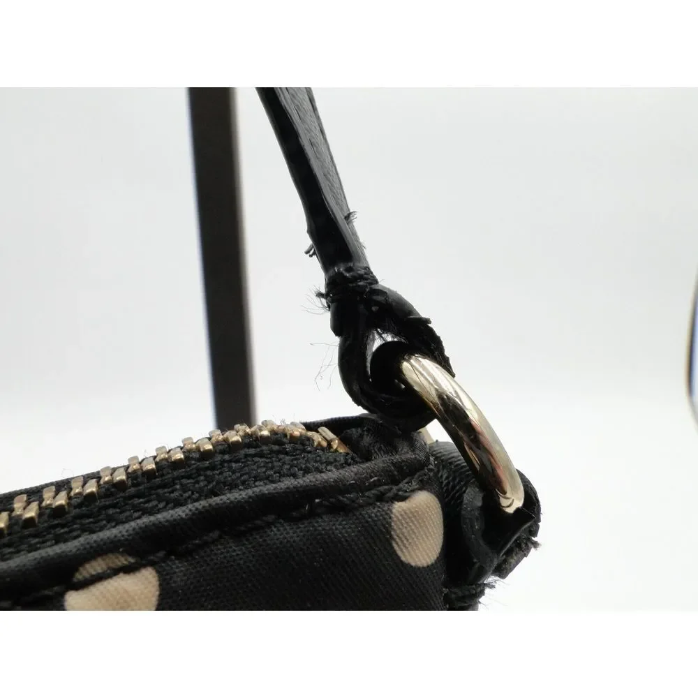 Kate Spade Black Polka Dot Messenger Bag Messenger Bag Pre-owned‎